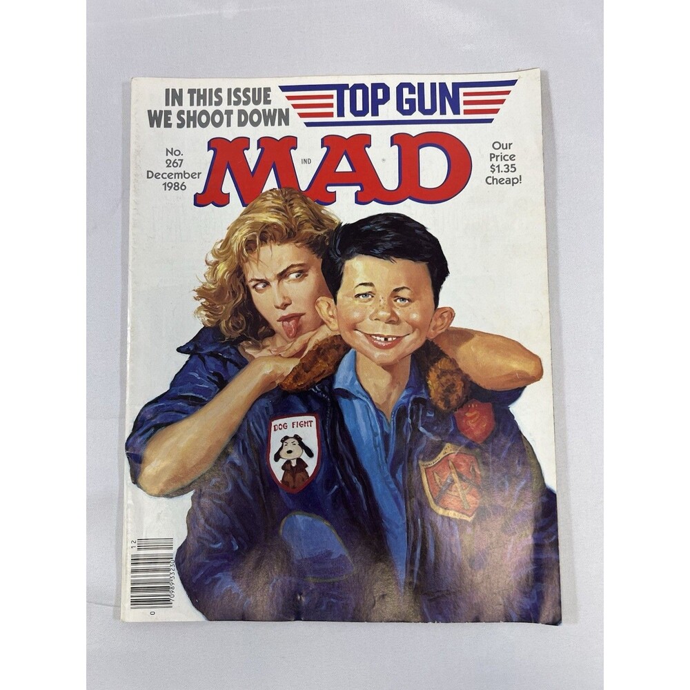 Vintage Original MAD Magazine #267 December 1986 Top Gun